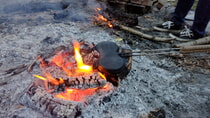 Kochen am Lagerfeuer